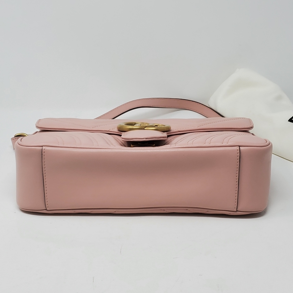 Gucci Small Marmont Matellasse Leather Crossbody - Picture 7 of 14